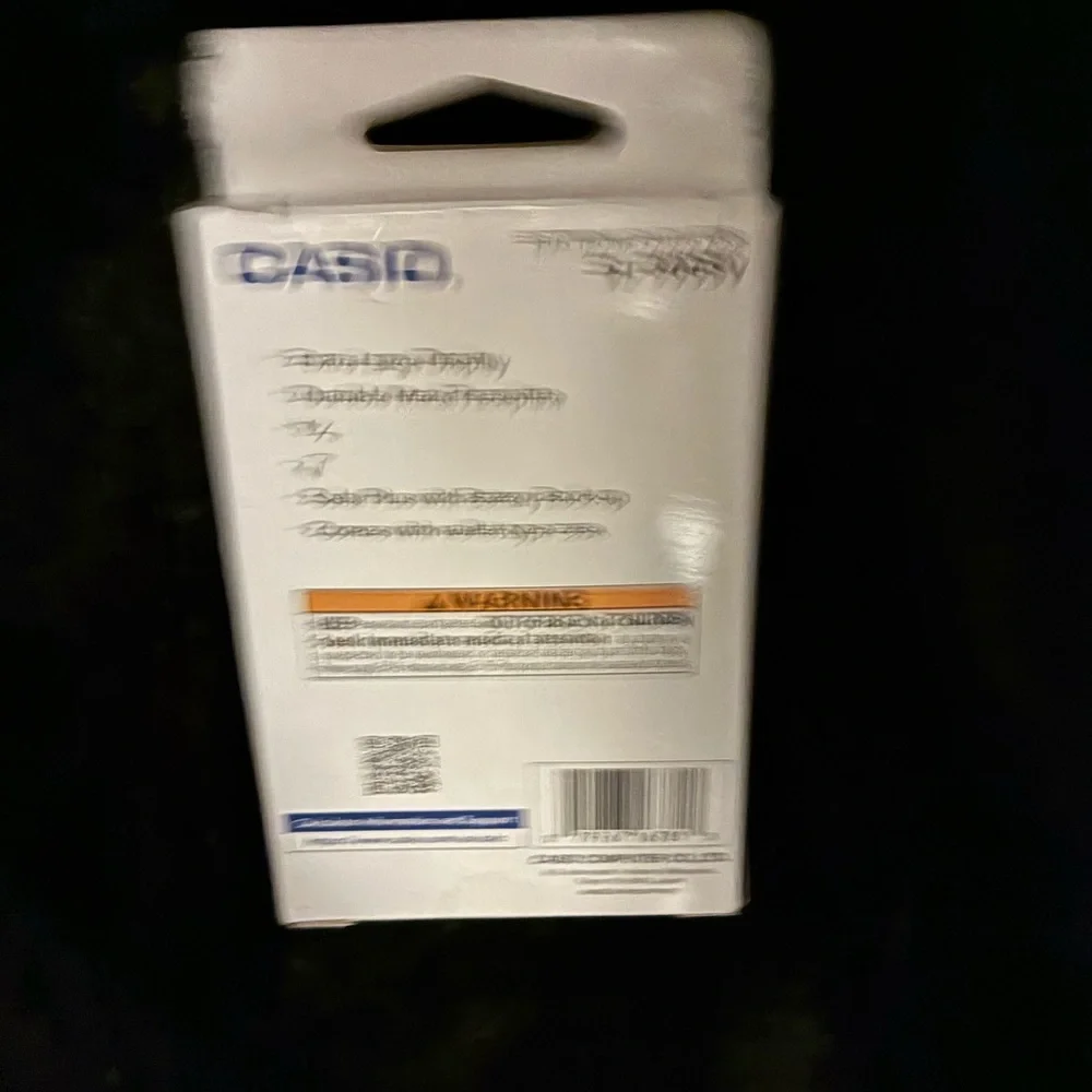 Casio Compact Calculator in White and Black